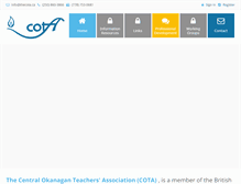Tablet Screenshot of mycota.ca